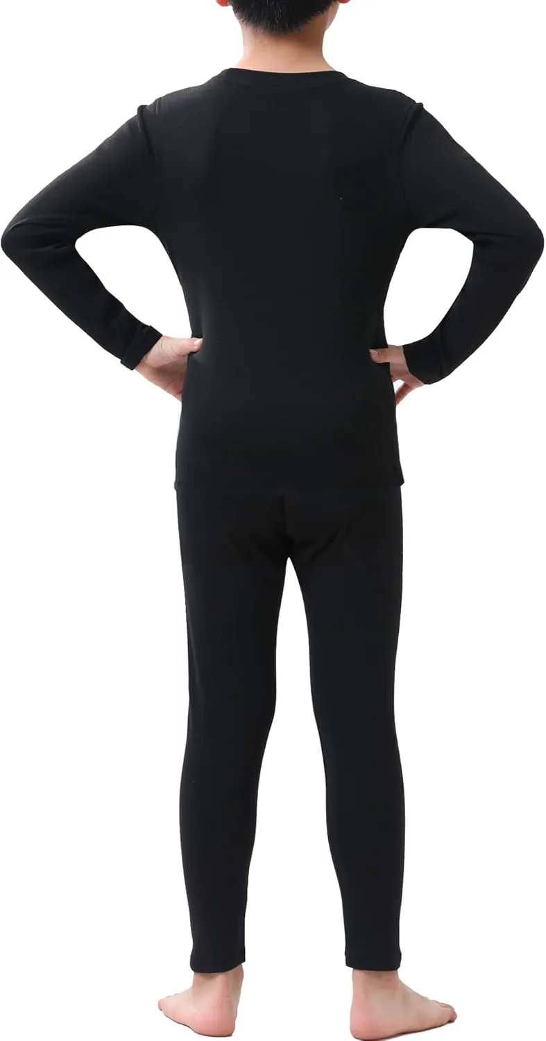 Rolimaka 3 Pack Youth Boys Compression Thermal Shirt Long Sleeve Fleece Undershirt Football Baseball Soccer Base Layer Top