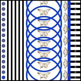 Samara Stripe Jewel Royal   SH242-2 53cm