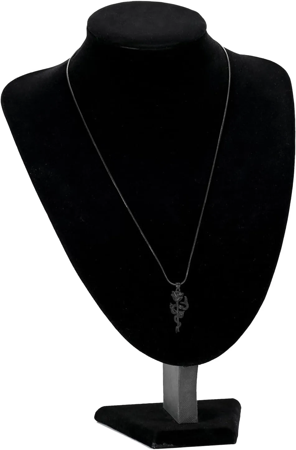 Snake Rose Urn Necklace for Ashes Roseflower Cremation Jewelry for Ashes Pendant for Women Men Memorial Keepsake Jewelry