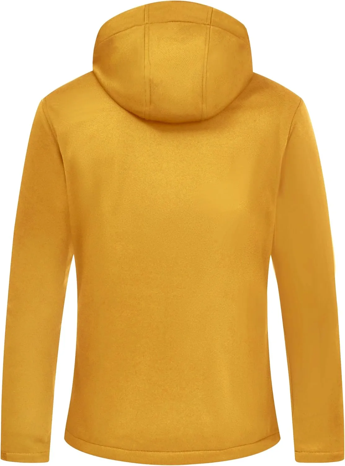 Softshell Jacket Women Fleece Lined Lightweight Jacket Waterproof Coat with Hooded Outdoor Hiking