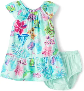 The Children's Place Baby Girls' and Toddler Short Sleeve Casual Dresses