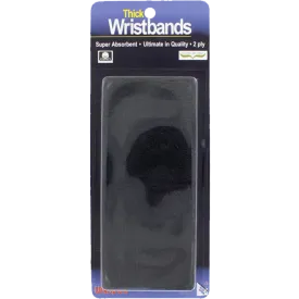 Thick 2-Ply Wristband - Black