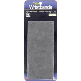 Thick 2-Ply Wristband - Gray