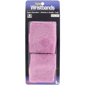 Thick 2-Ply Wristband - Pink