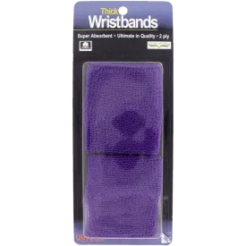 Thick 2-Ply Wristband - Plum