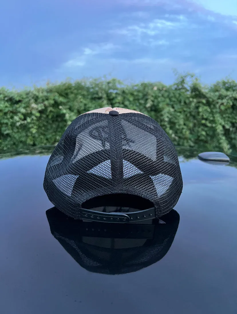 Trucker Hat (Tan x Black)