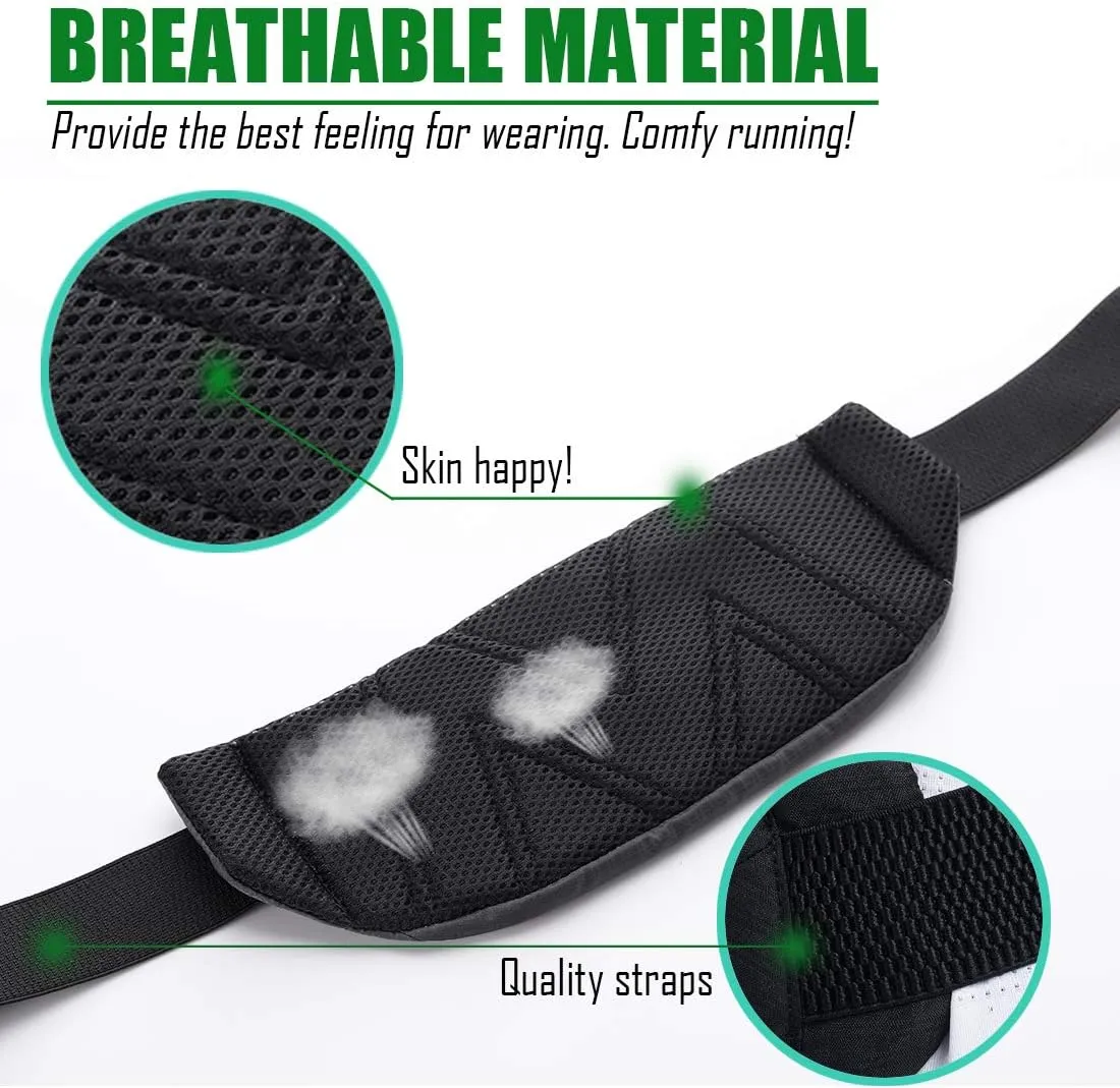 USHAKE Running Belt,Men or Women Ultra Light Bounce Free Waist Pouch Bag Fitness Workout Belt Sport Waist Pack Exercise Waist Bag for iPhone Samsung LG in Running Gym Marathon (Grey)