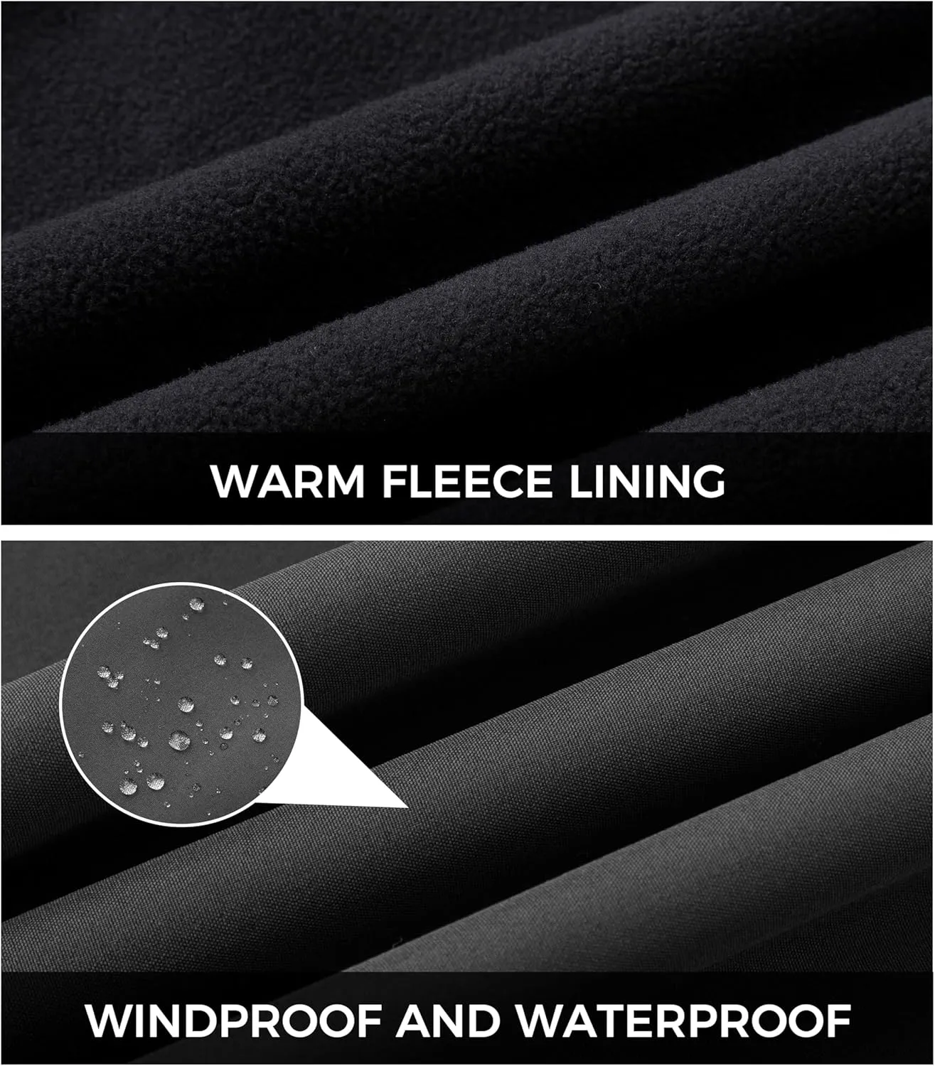 wantdo Women Softshell Jacket Fleece Lined Hooded Rain Coat Waterproof Windproof Windbreaker Jacket Lightweight Long Coat