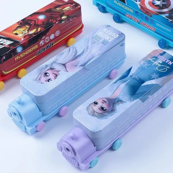 Wholesale cartoon children iron stationery box JDC-PB-Lianz006