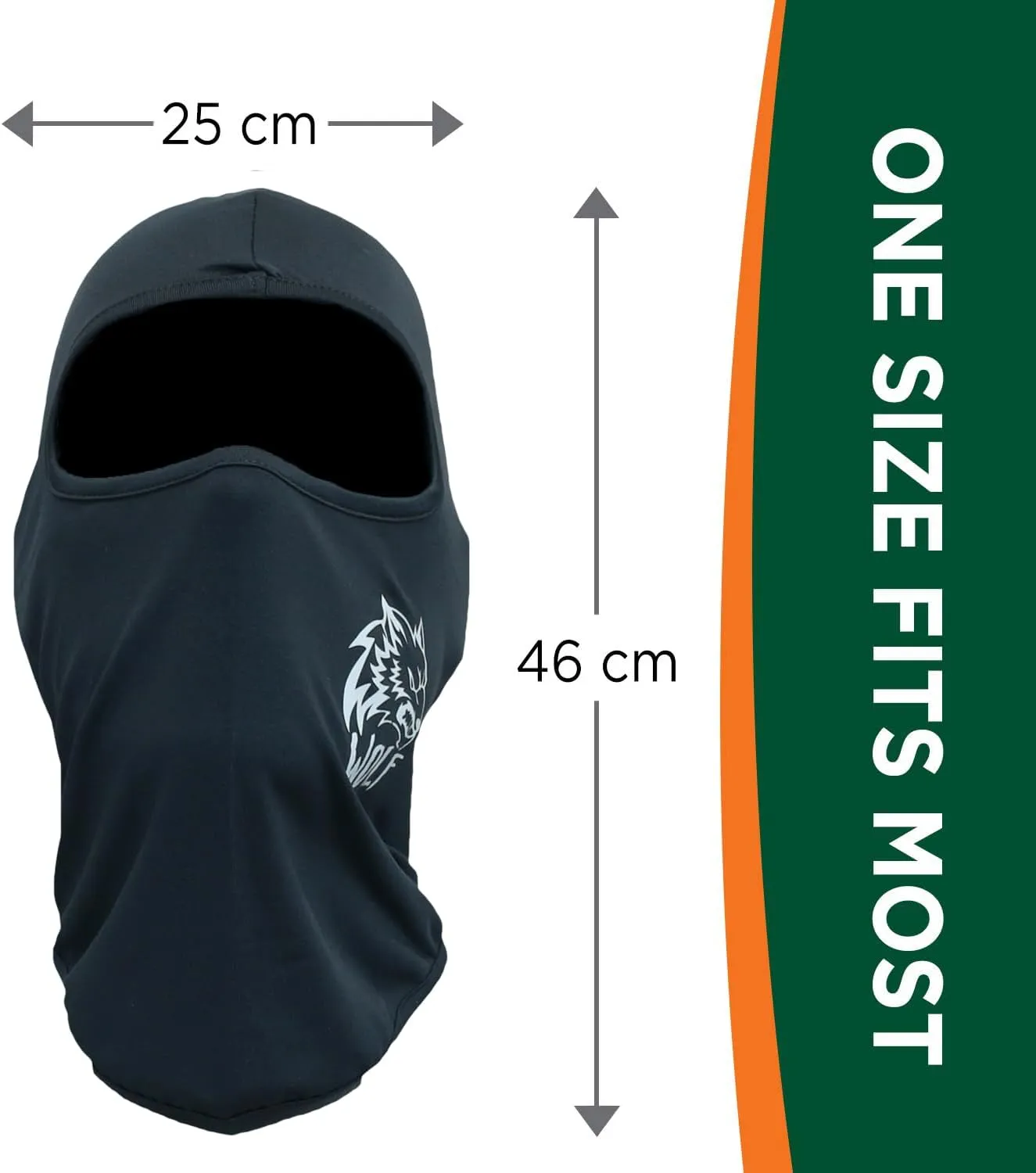 Wolf Sun Protection Breathable Balaclava Full-Face Mask Hood Neck Gaiter BBM