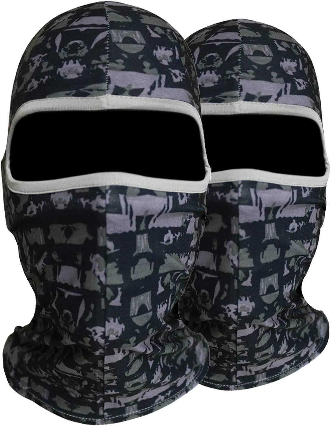 Wolf Sun Protection Breathable Balaclava Full-Face Mask Hood Neck Gaiter BBM